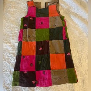 Girls Lilly Pulitzer Patchwork Corduroy Jumper - Size 12
